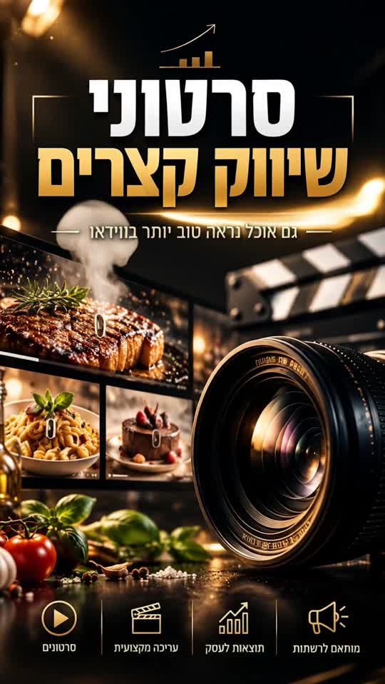 תמונה מתוך טיזר שיווקי לעסקי מזון